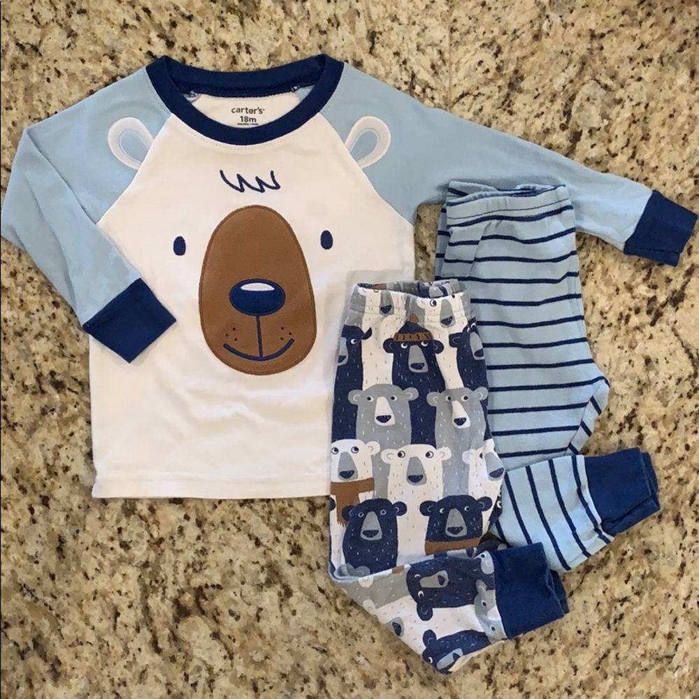 Carter’s L/S jammies with 2 pants, 18 months